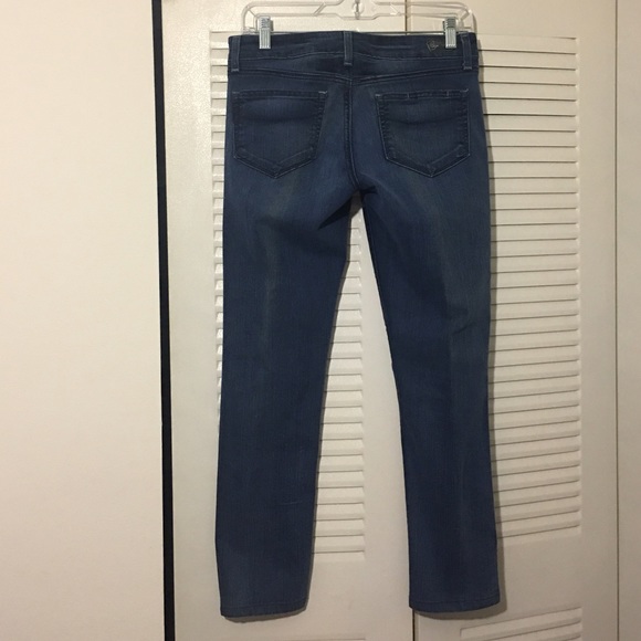 PAIGE SKYLINE SKINNY BLUE DENIM JEANS STRETCH 27 - Picture 2 of 4
