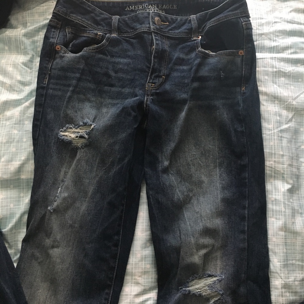 Size 12 Distressed American eagle jeans