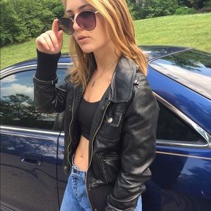 Faux Leather Jacket