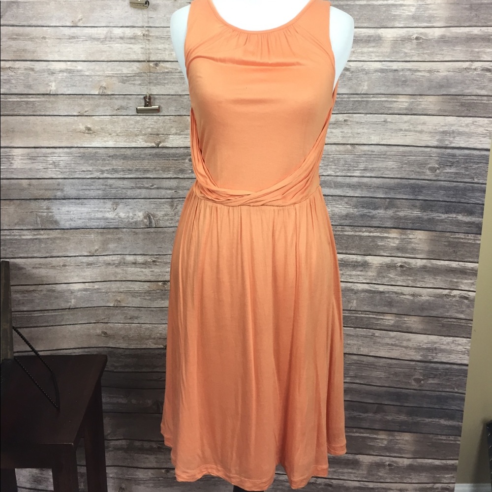 Orange Ann Taylor dress