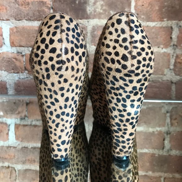Like new fab Skin Hello Midnight leopard heels - Picture 5 of 7