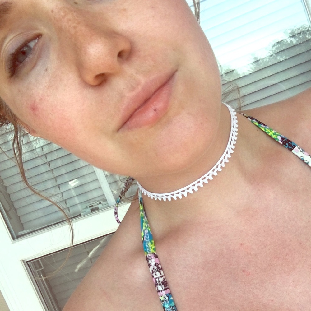 Handmade White Choker Necklace