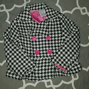 Black and white coat