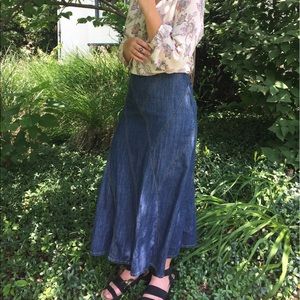 Jean Maxi Skirt