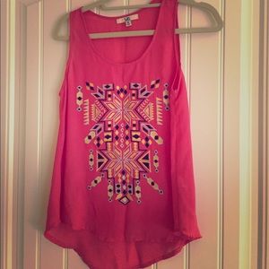 Ya Los Angeles pink sleeveless top