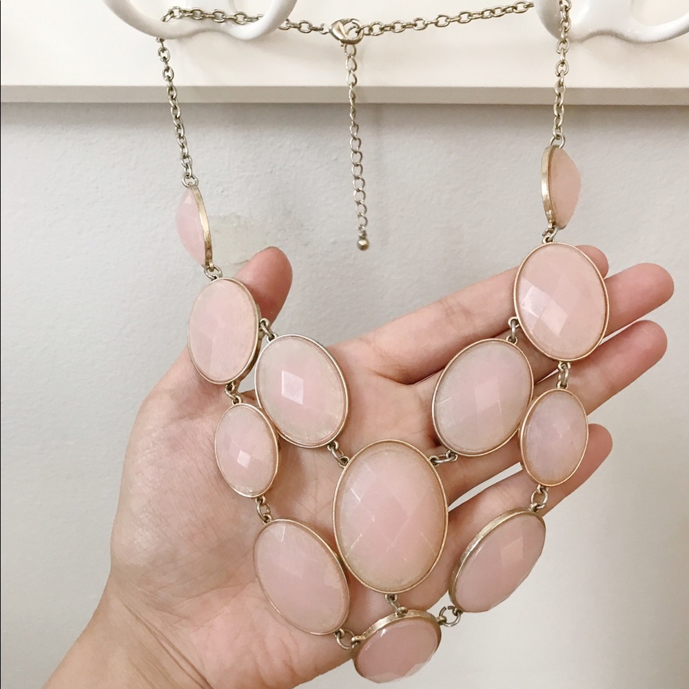 Pink statement necklace - Picture 4 of 4