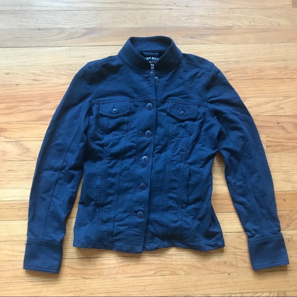 Lucky Brand Cotton Sweatshirting Jacket