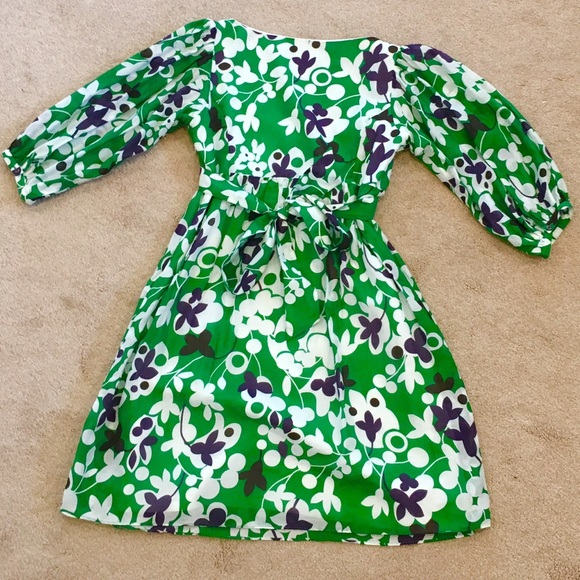 Zara Green Baby Doll Dress - sz L - Picture 2 of 7