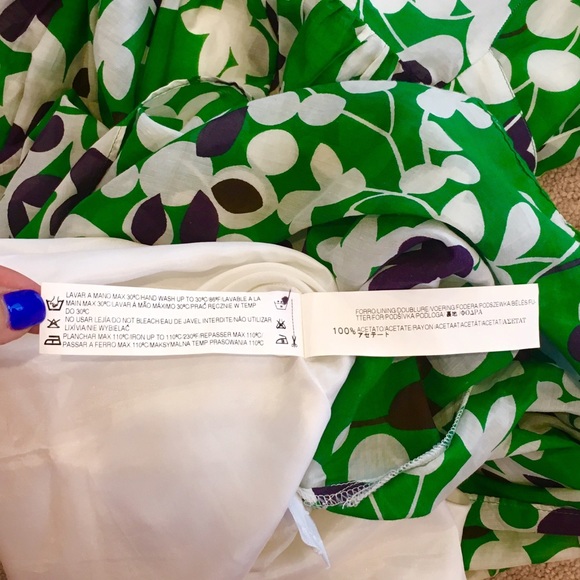 Zara Green Baby Doll Dress - sz L - Picture 7 of 7