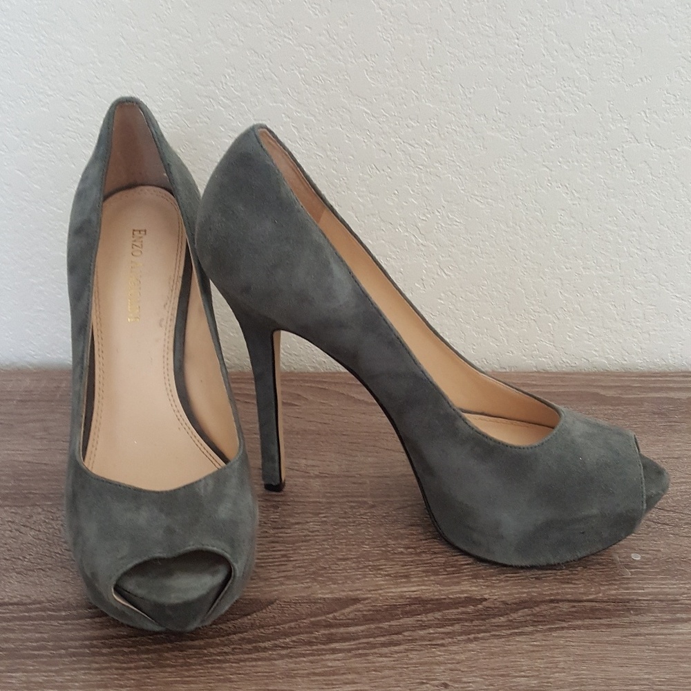 Enzo Angiolini Suede Heels