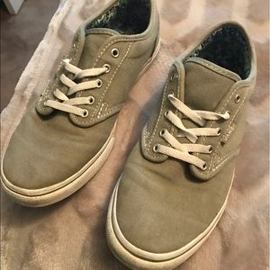 Green/Gray Vans Sneakers