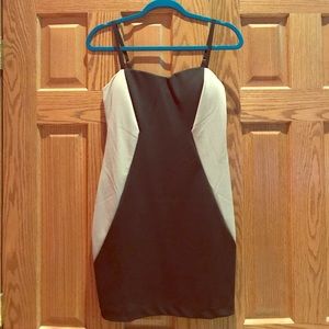 Black with nude color block