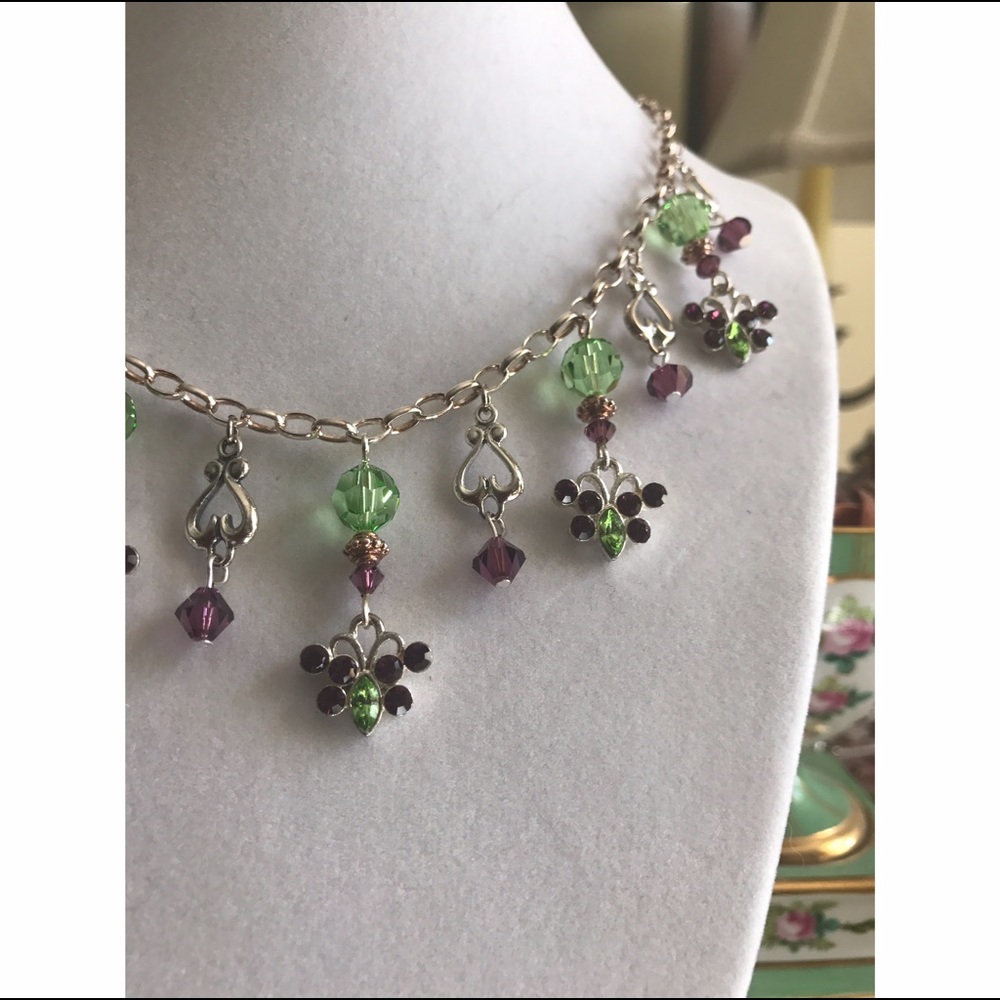 🌸Sterling Silver Swarovski Crystal Necklace🌸