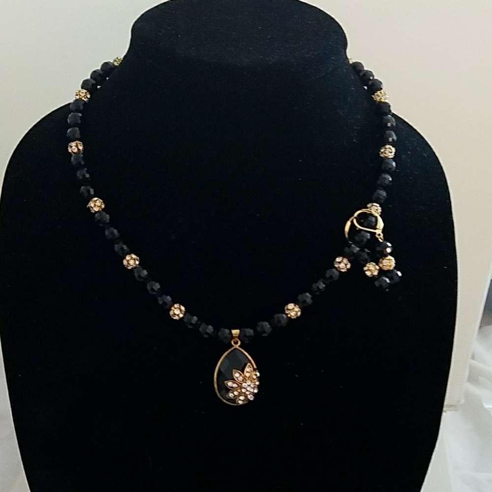 Necklace and earrings