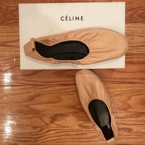Celine Ballerina Flats Powder