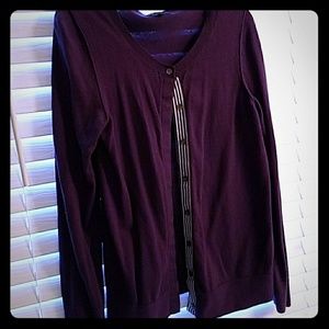 Old Navy Purple cashmere cardigan
