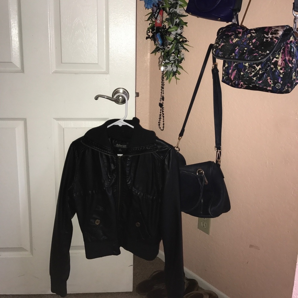 cute leather jacket