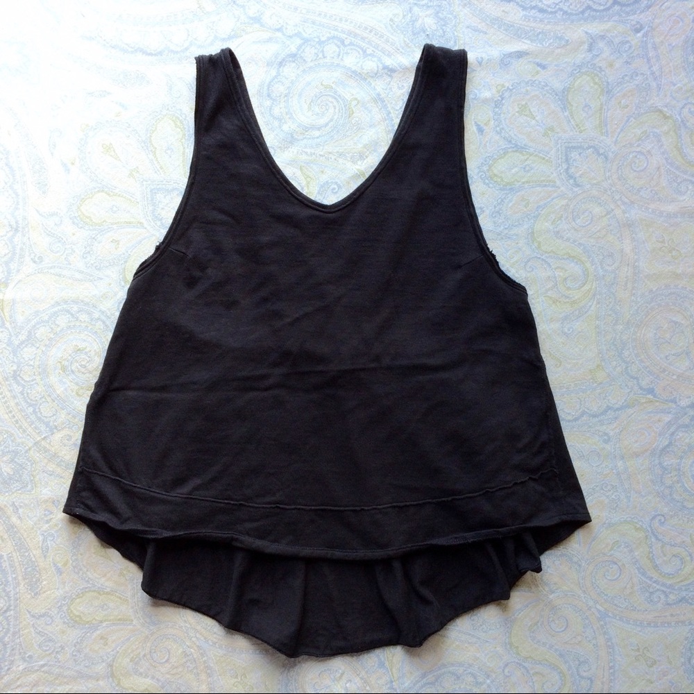 Free People 100% cotton tank top crossed straps - Picture 4 of 8