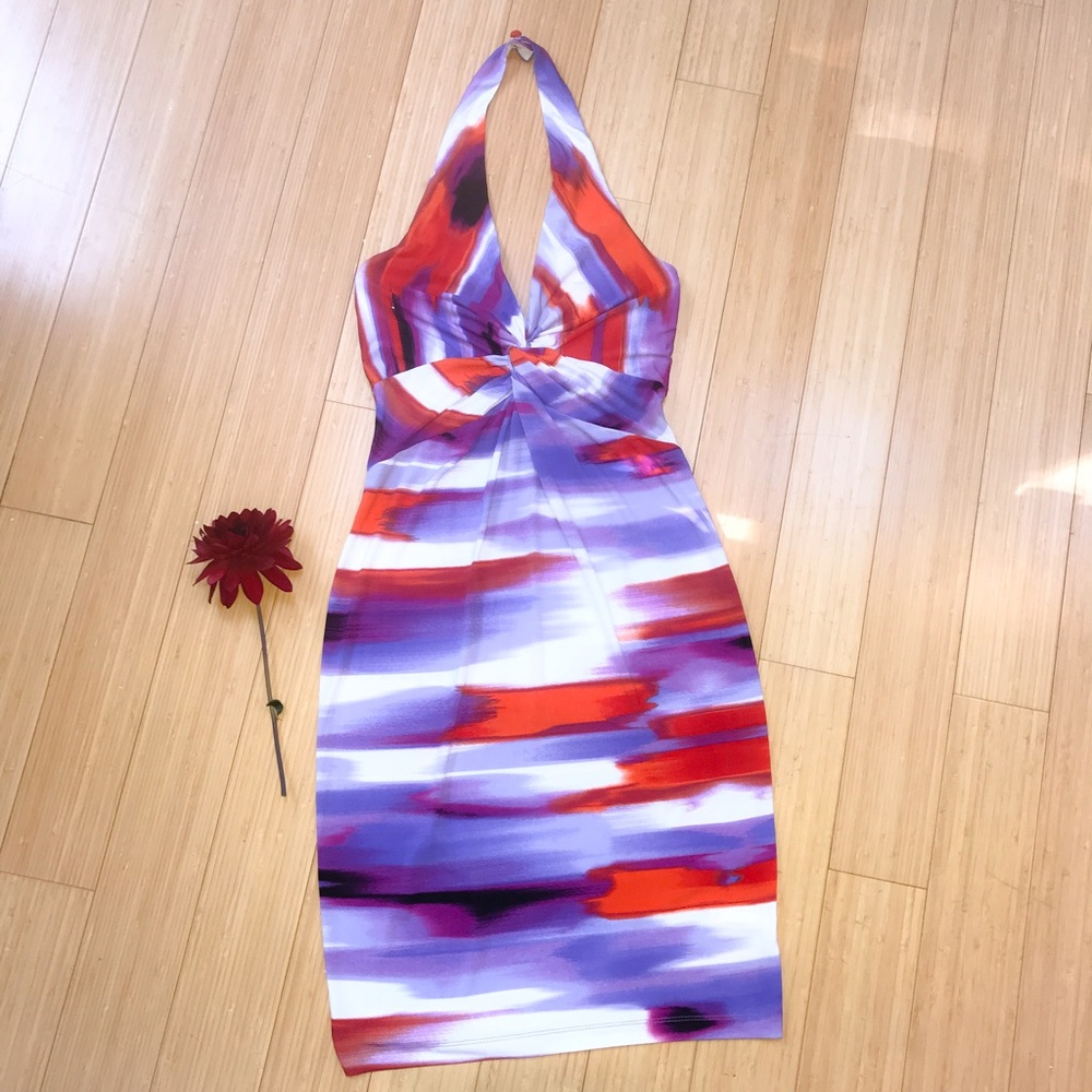BOSTON PROPER watercolor halter dress, 4.