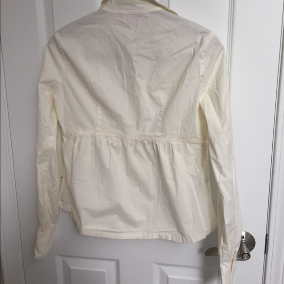 Off white button down blouse.  Sized xs - Picture 3 of 4