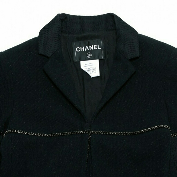 HOST PICK!!! CHANEL BLAZER/jACKET shimmering black - Picture 8 of 12