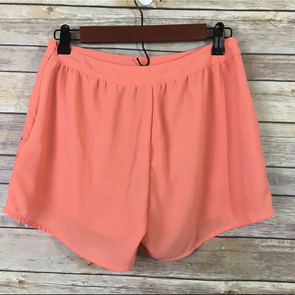 Blu pepper Tangerine Fabric Shorts with Decal - Picture 2 of 3