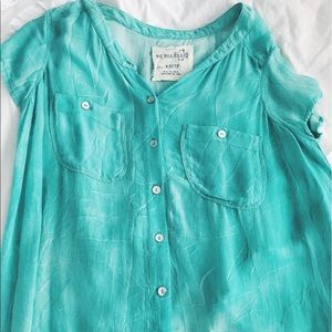 Free People short-sleeve button down