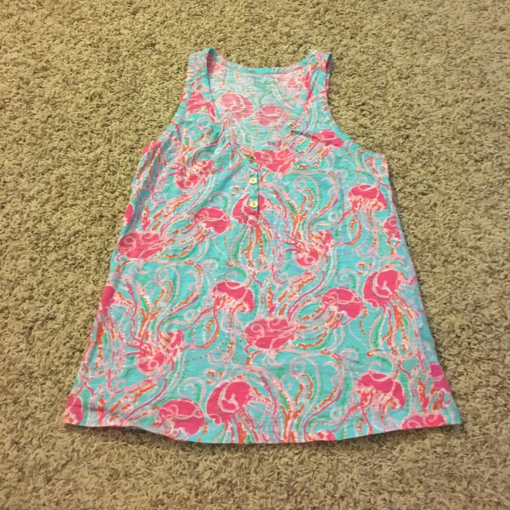 Lilly Pulitzer Top Size XS Jellies Be Jammin