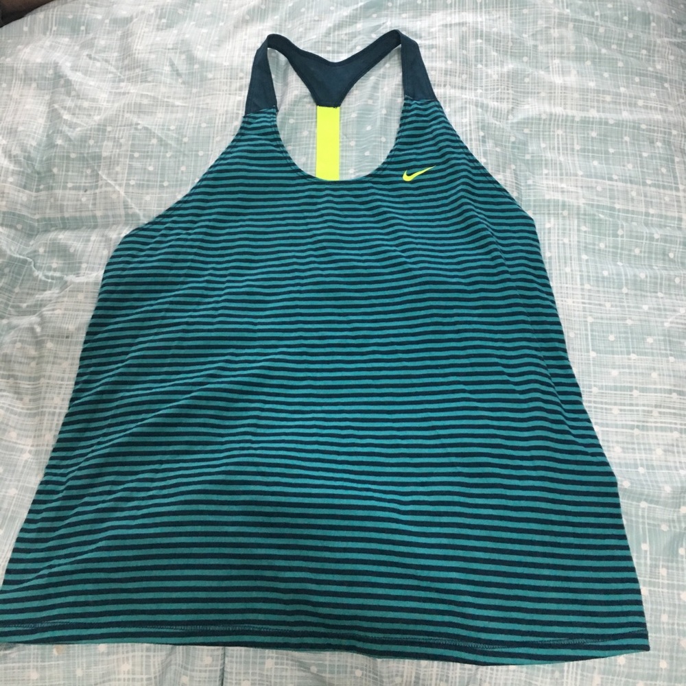 Nike razor back tank top.