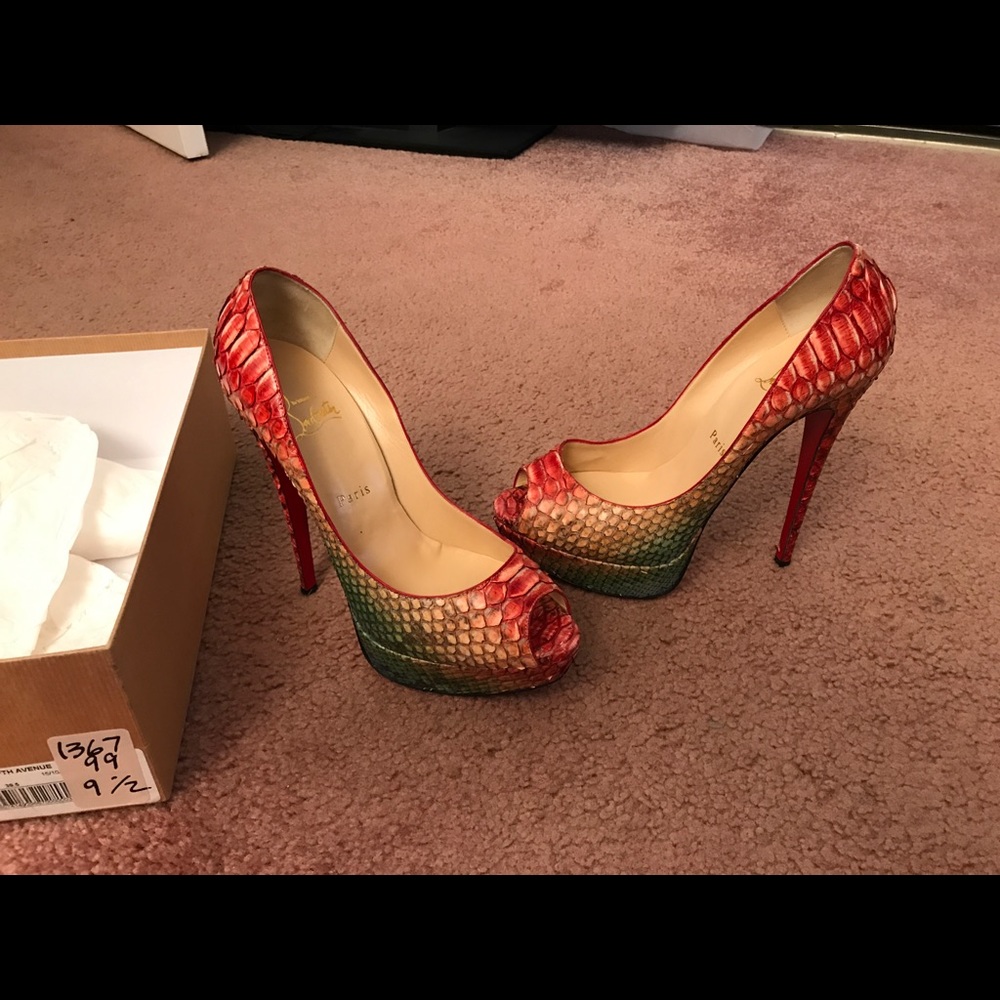 Christian Louboutin Lady Peep 150 Python