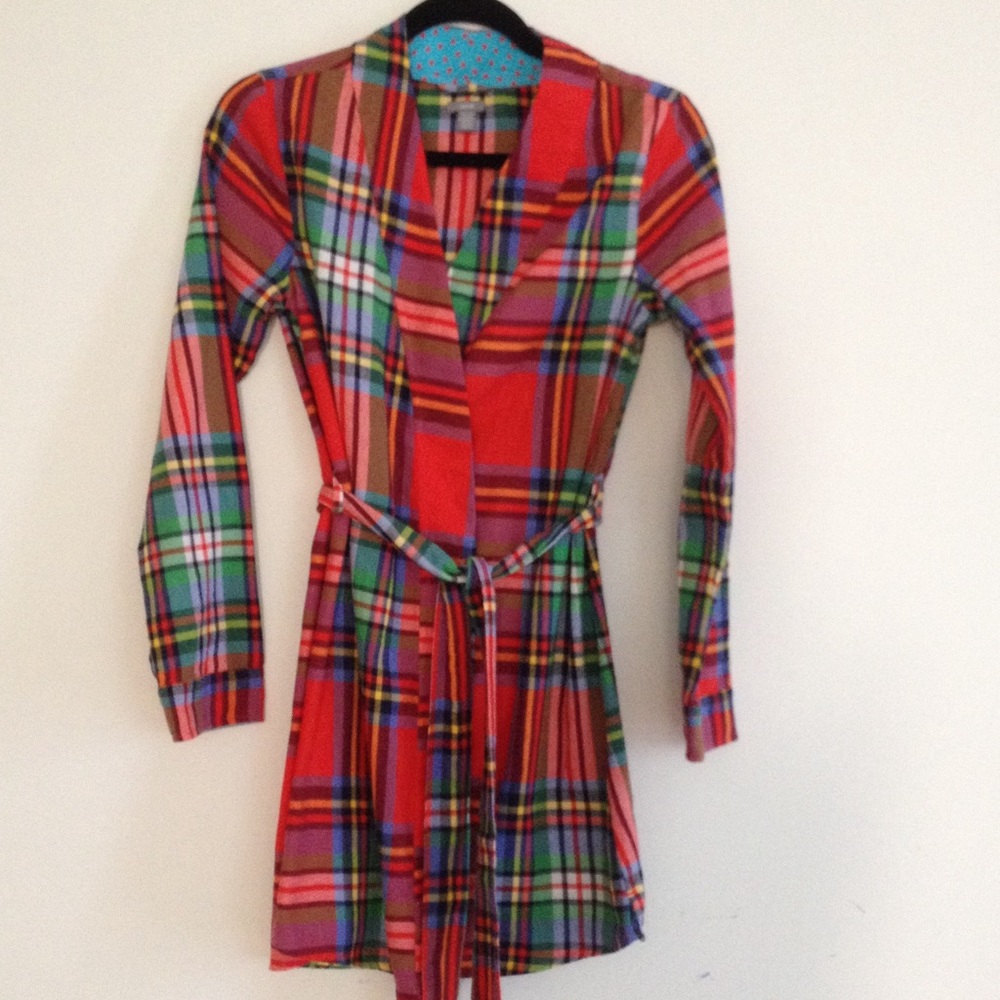 100% cotton flannel robe size XS/S