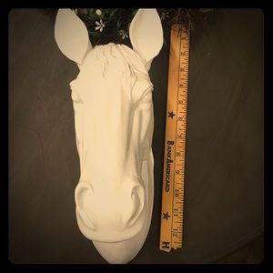 Resin Horse 🐴 head, white wall decor,Fathers Day!