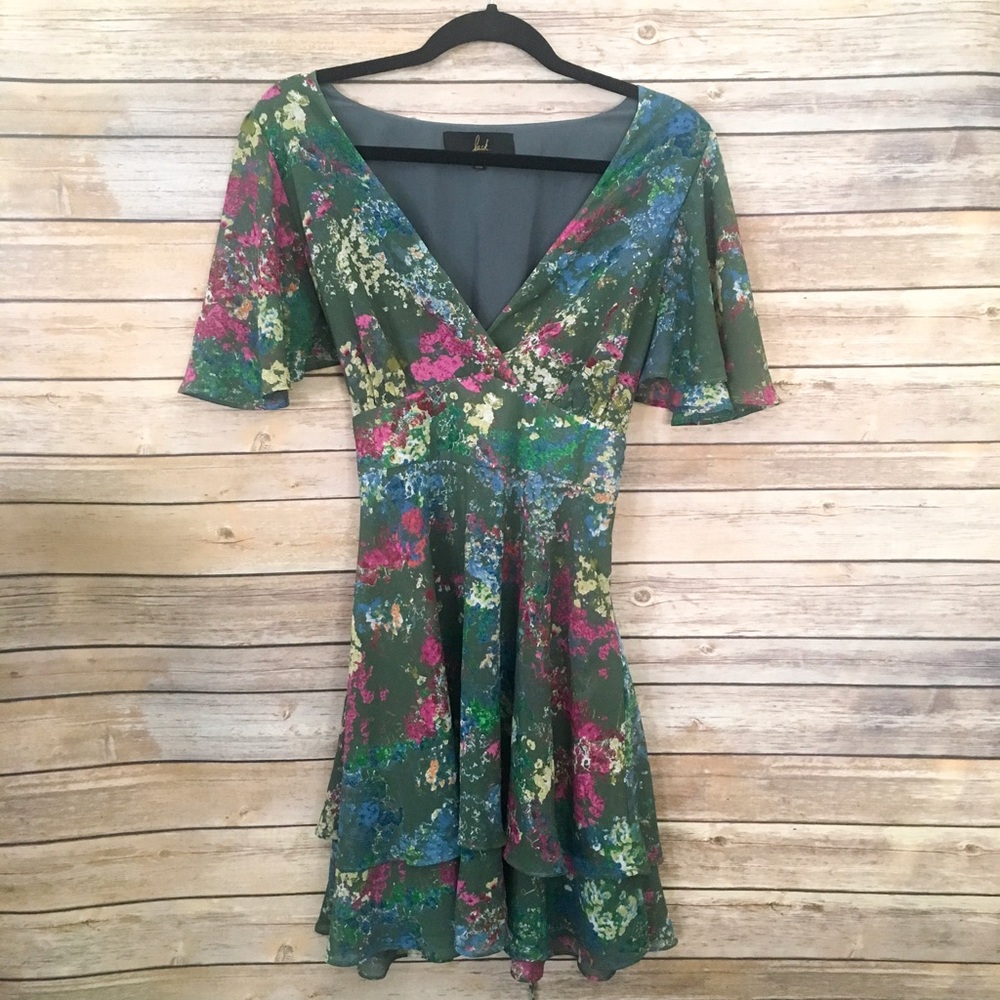 ✨FINAL SALE✨JACK Green floral dress