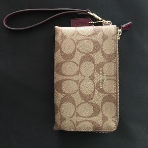 Coach two zipper wallet