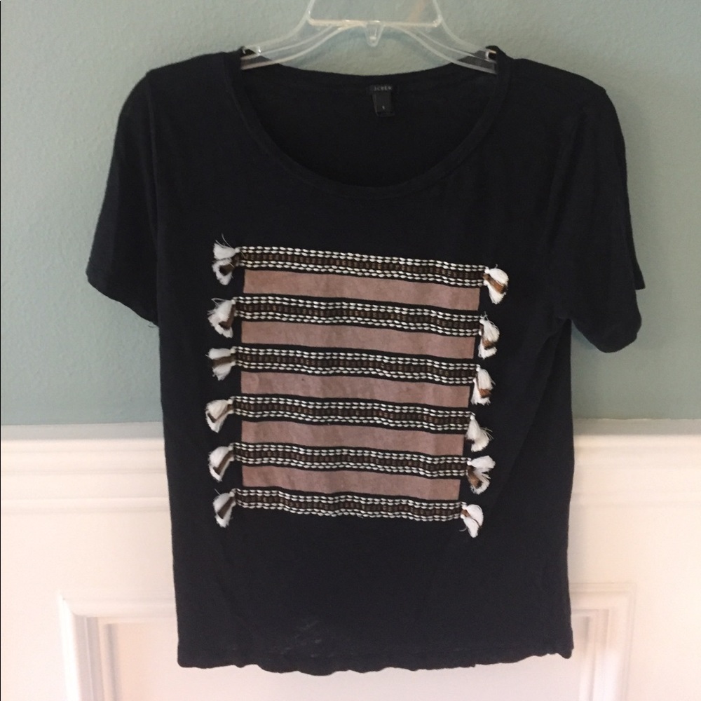Jcrew tassel Tshirt