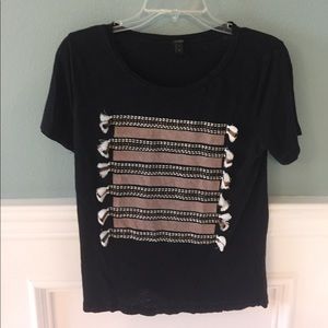 Jcrew tassel Tshirt