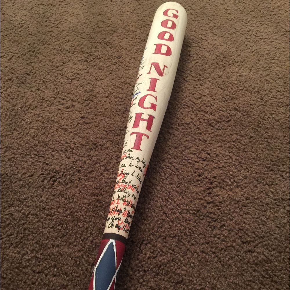 ! Custom Wood Harley Quinn Bats ! SALE