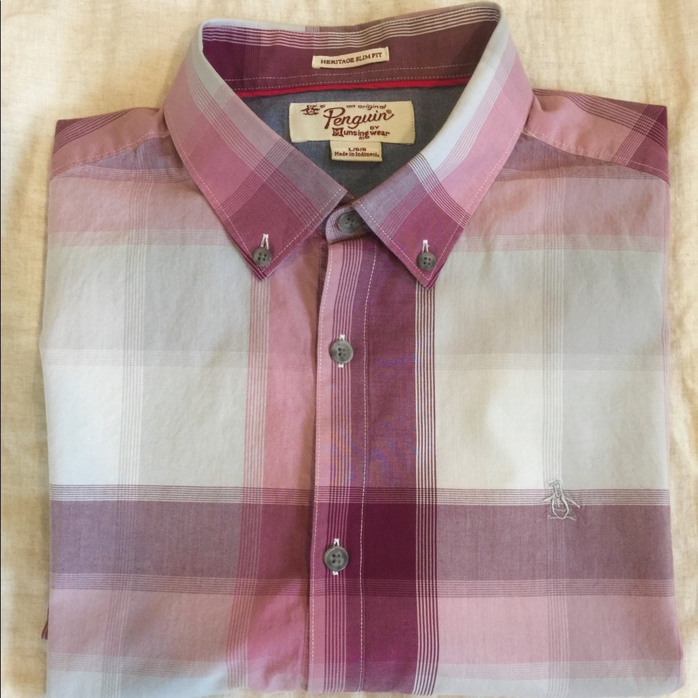 Men's Original Penguin L/S button down shirt