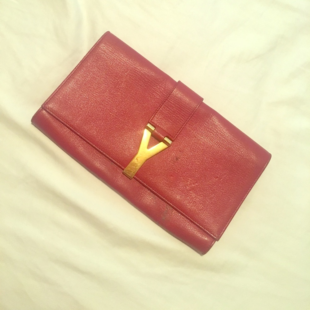 Used / Fair condition YSL clutch