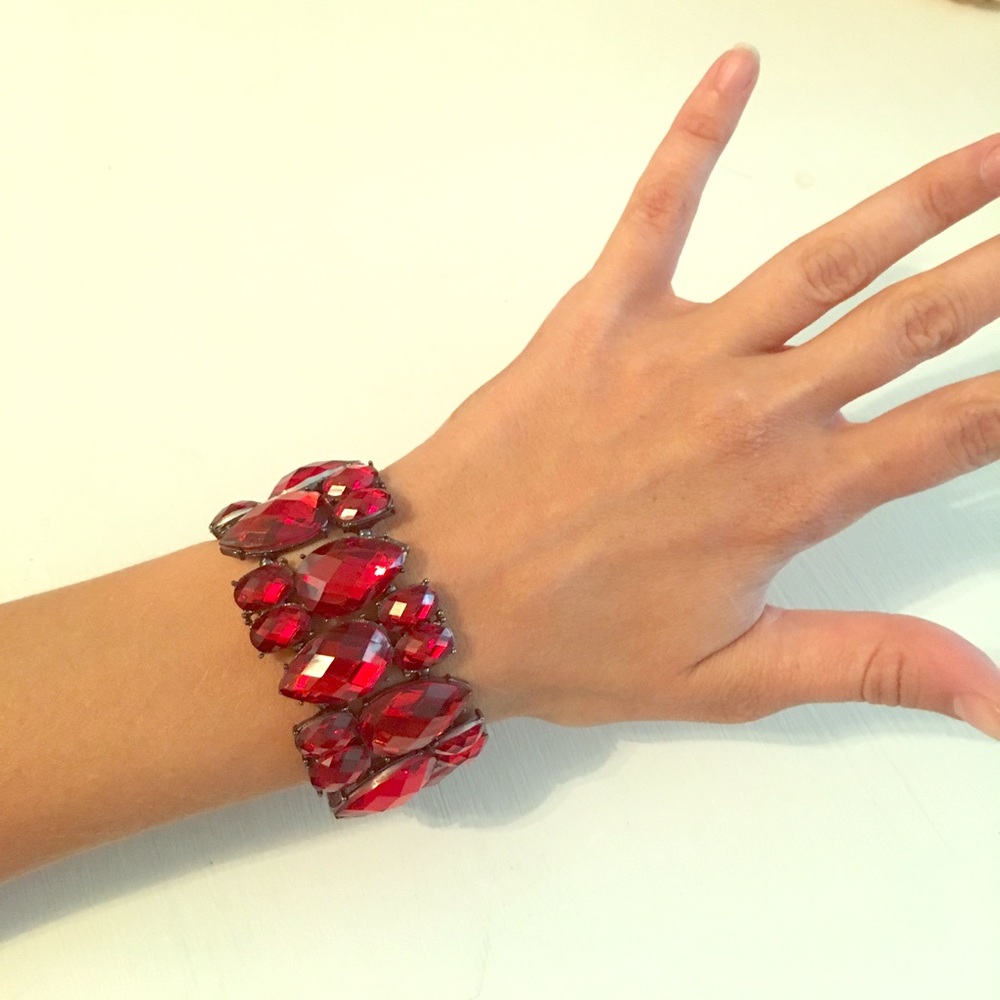 Red Gem Costume Bracelet