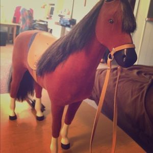 chestnut american girl horse
