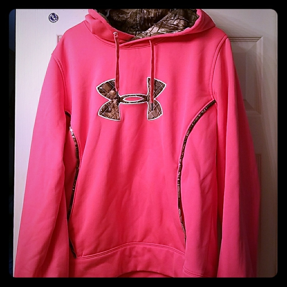 Brand new Under Armor Pink/Camo hoodie