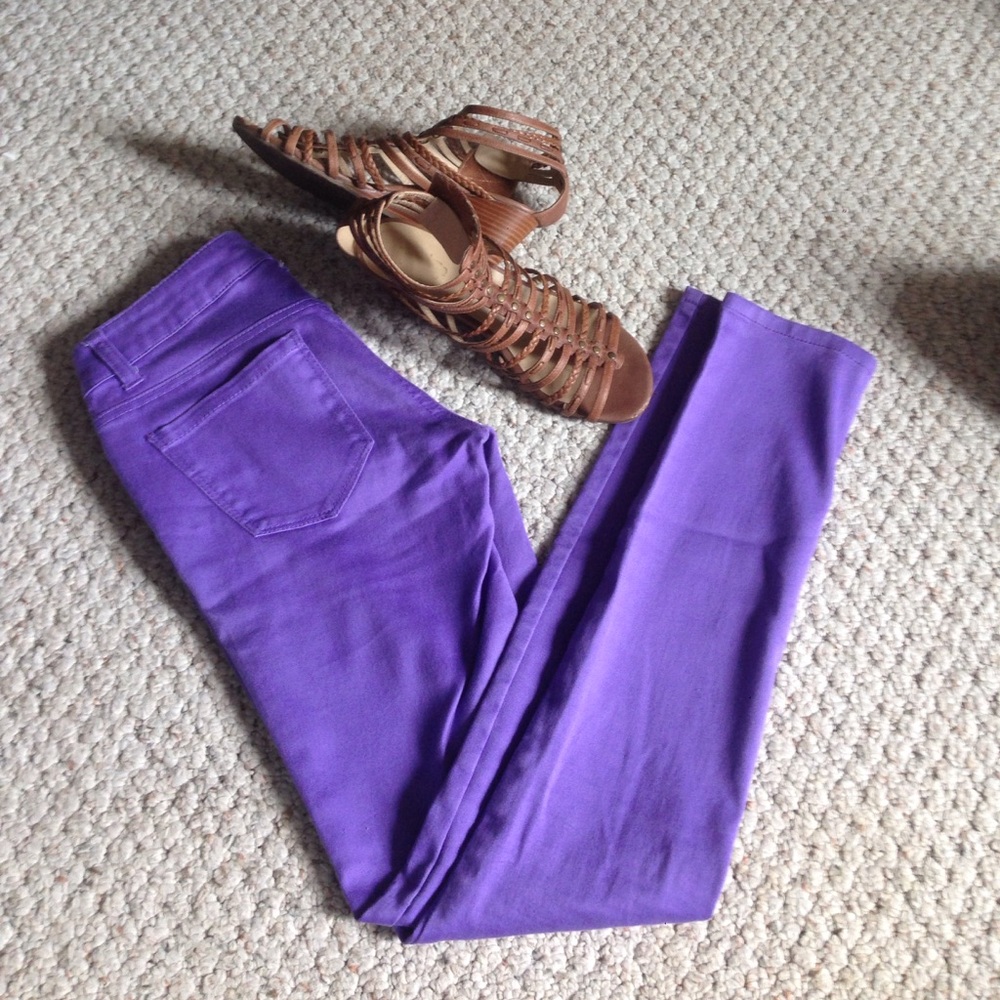 Purple jeans