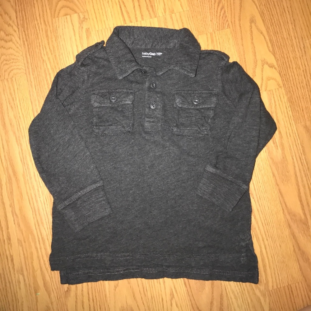 Long Sleeve Cotton Shirt. GAP, Size 2T