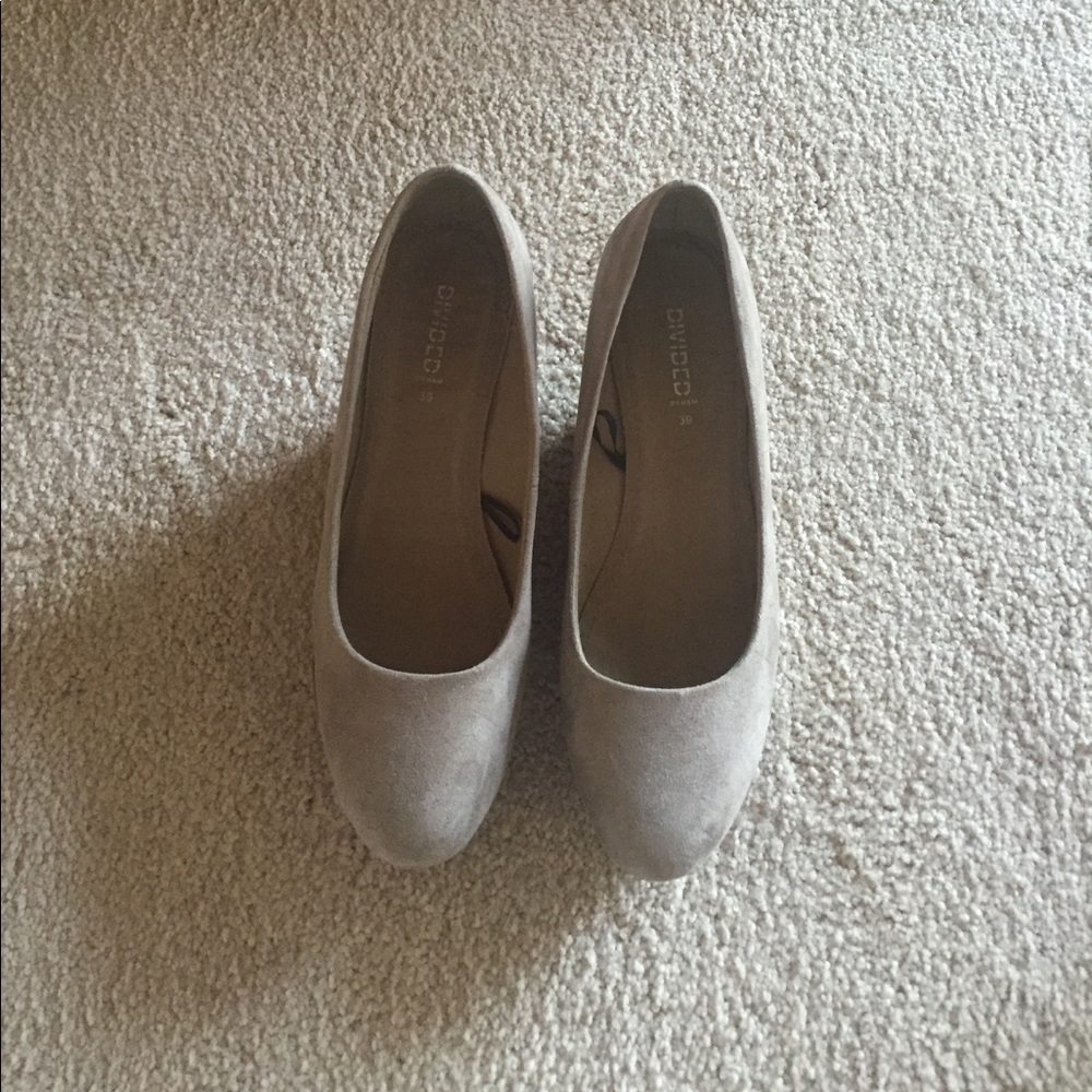 Gray Platform Wedges