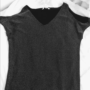 Sparkly Cold shoulder top