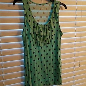 Merona Mint polka dot sleeveless top