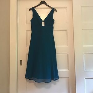J.Crew Blue Chiffon Dress