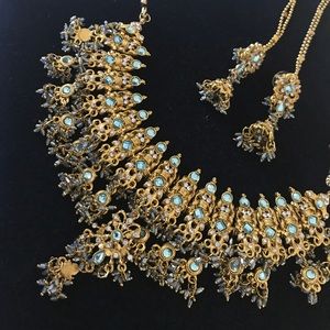 Necklace and earrings