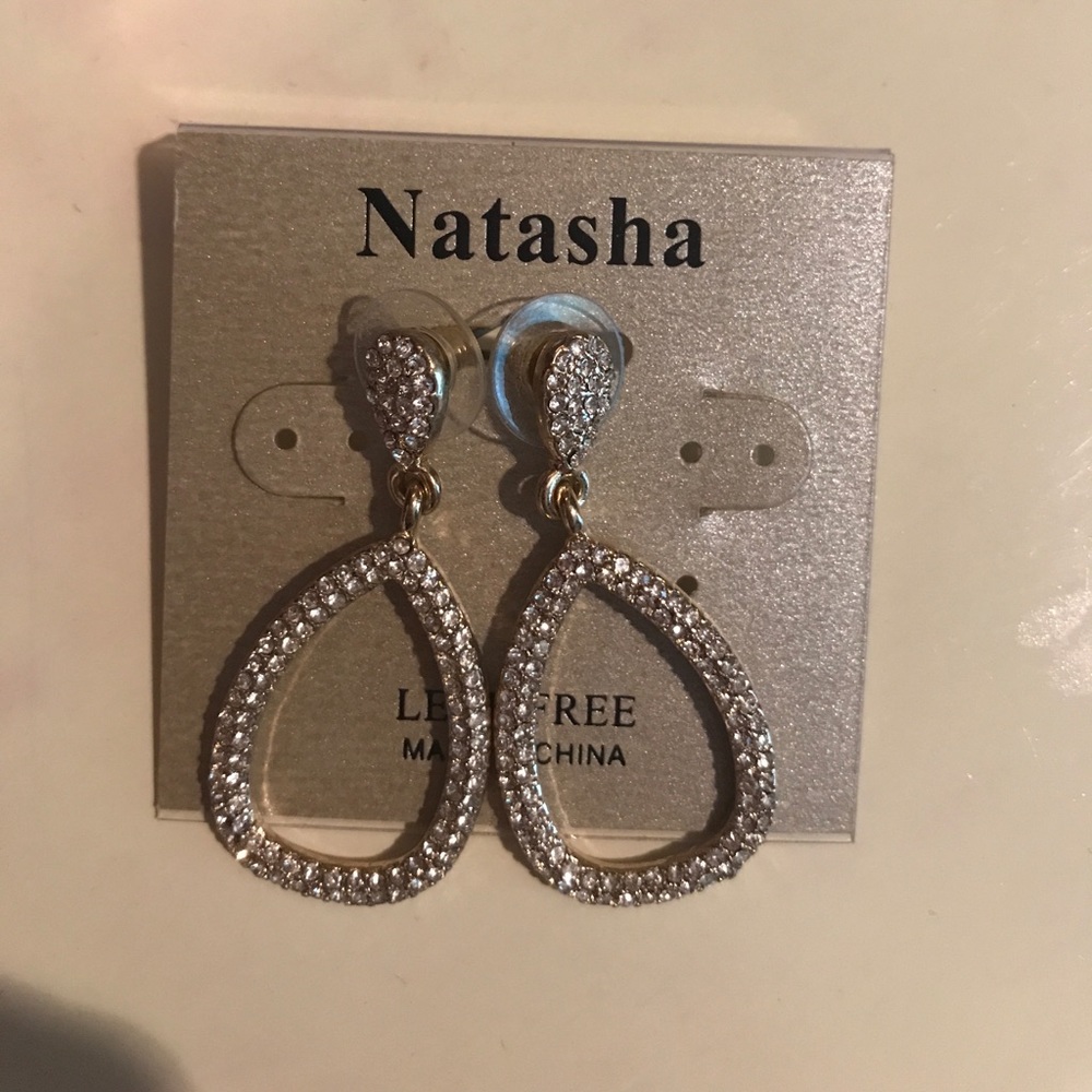 Gold drop earrings